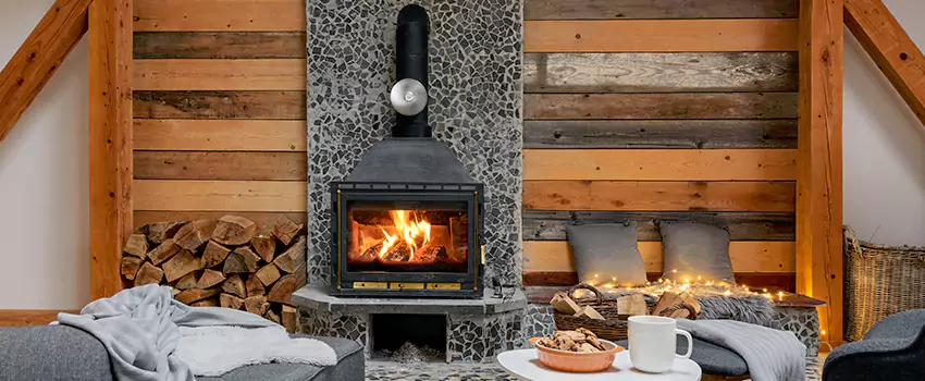 Thelin Hearth Products Direct Vent Gas Stove Fireplace Inspection in Southbridge, Massachusetts